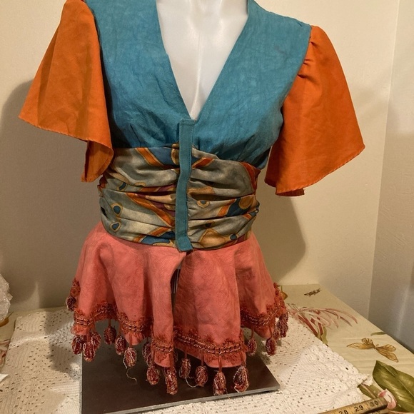 Hand constructed fairy core top with Andrea Chin label Small - Picture 1 of 8